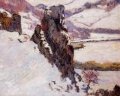 阿曼吉约曼 - Landscape, The Creuse in the Snow